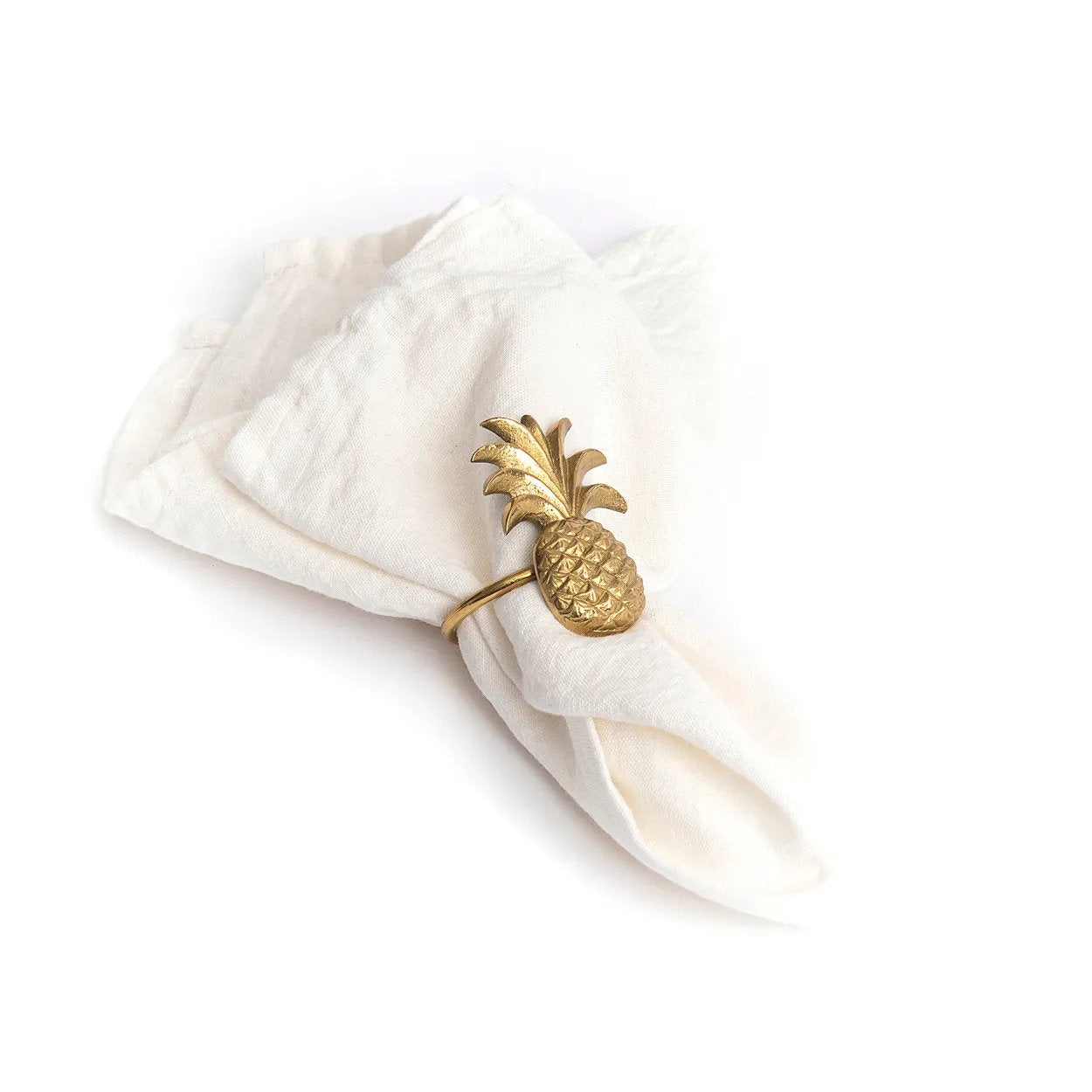 Der Ananas Serviettenring - Gold