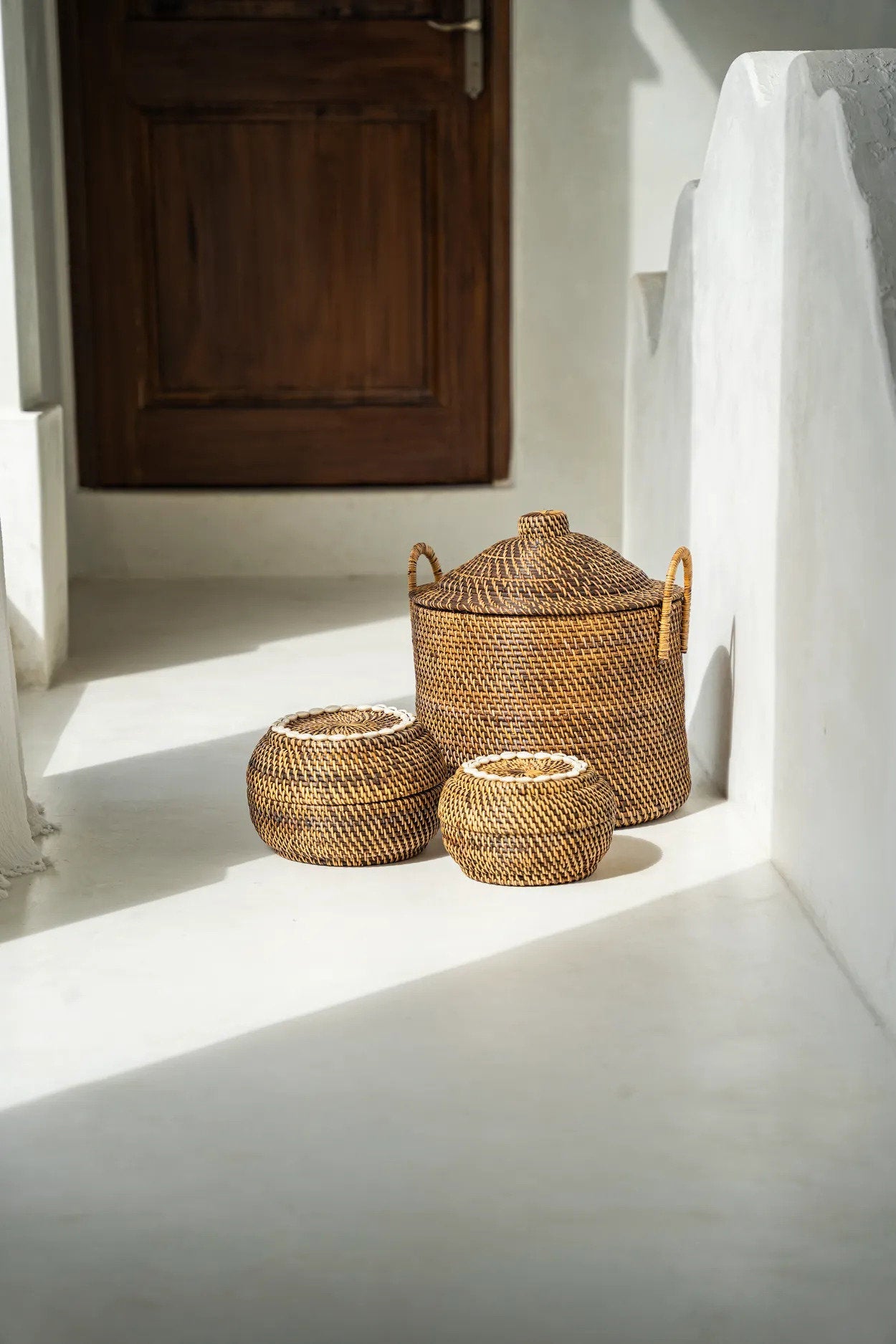 Der Colonial Handles Basket - Naturbraun