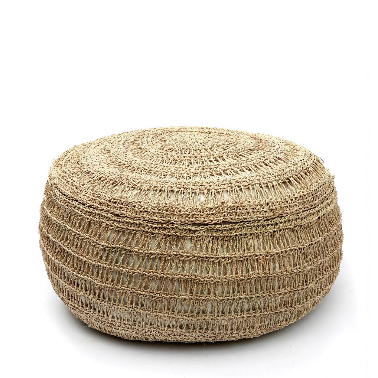 Der Seegras-Pouf - Rund - 60