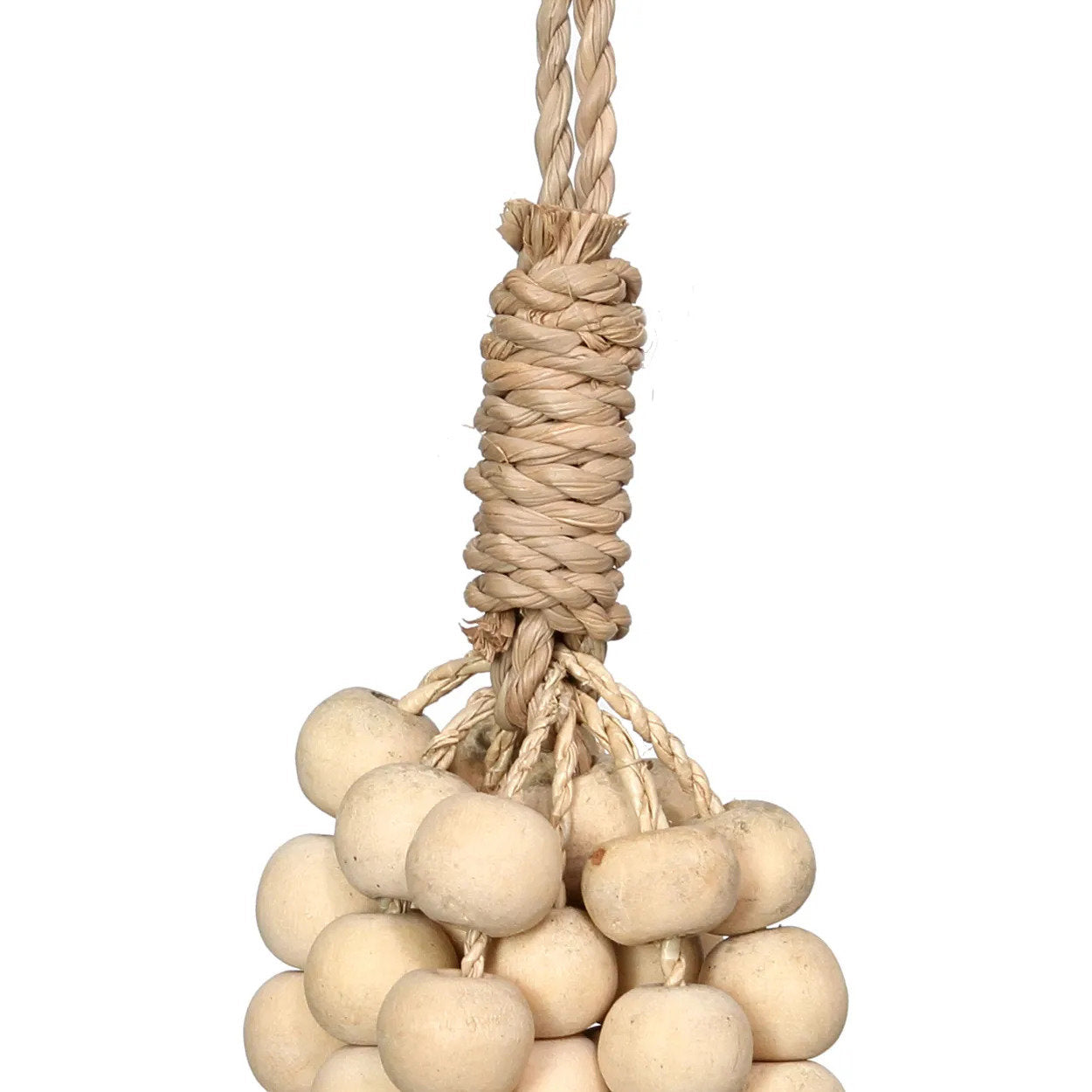 Die hängende Holzperlen-Dekoration - Natur