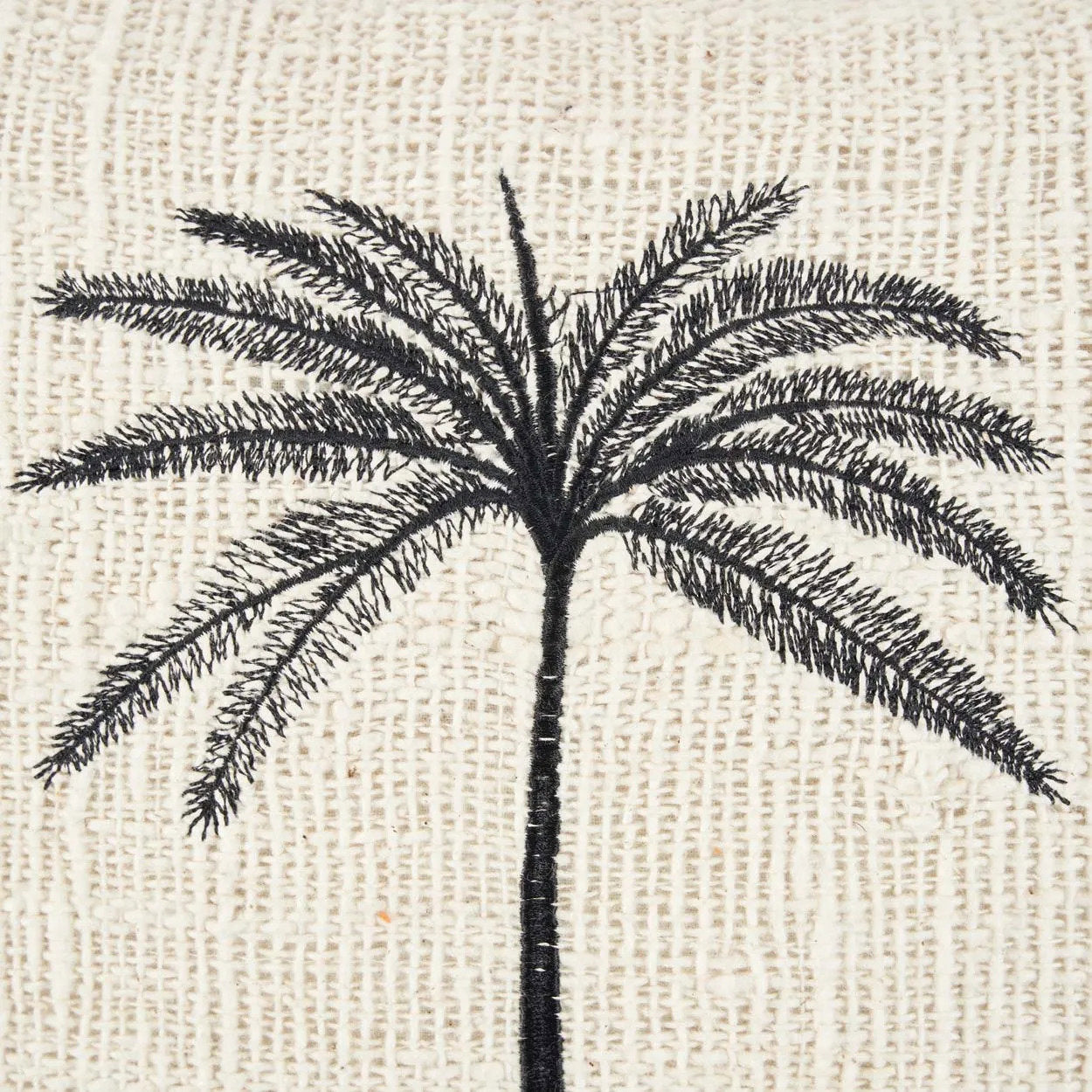 Die Gili Palm Kissenhülle - Natur Schwarz