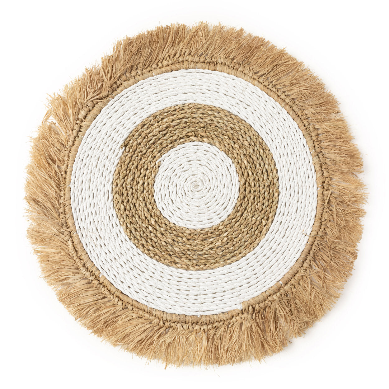 Das Seegras Raffia Tischset - Naturweiß