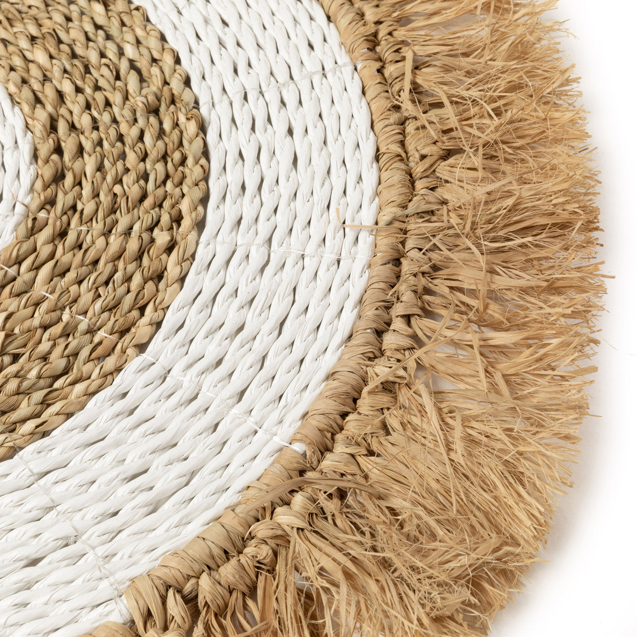 Das Seegras Raffia Tischset - Naturweiß