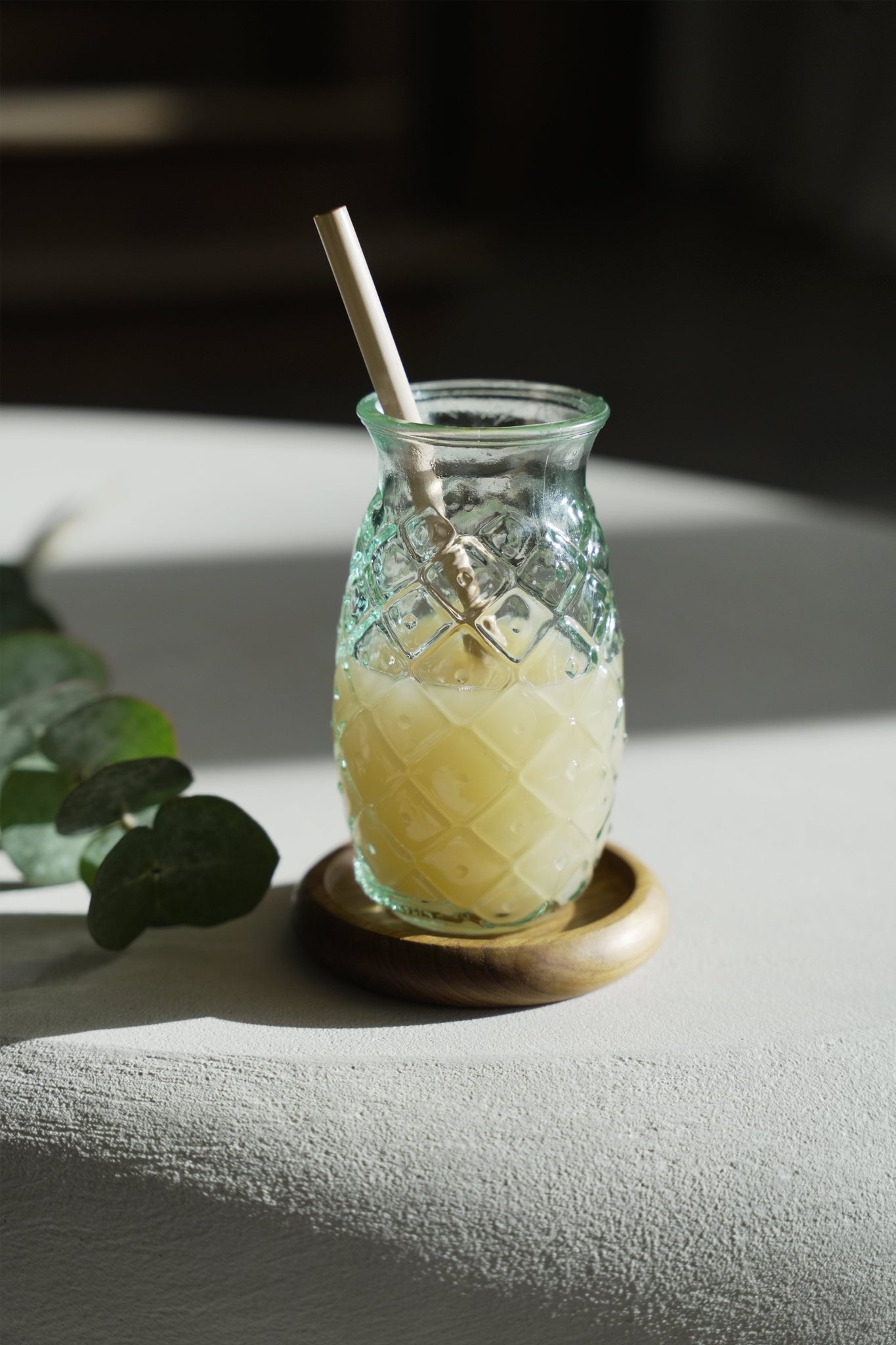 Die Ananas-Glas - Blau - M