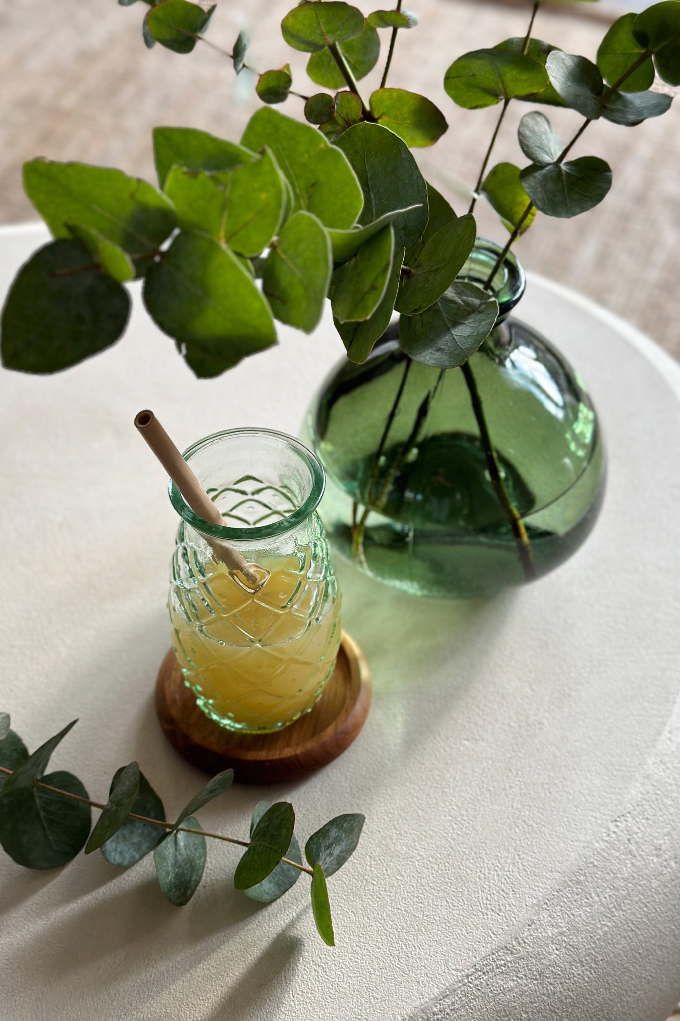 Die Ananas-Glas - Blau - M