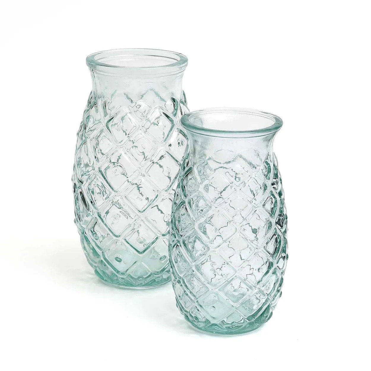 Die Ananas-Glas - Blau - M