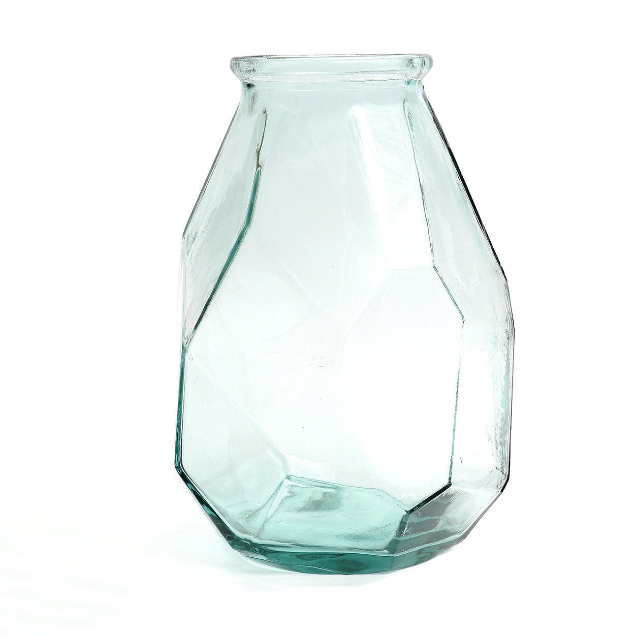 Die lange Origami-Vase - Blau