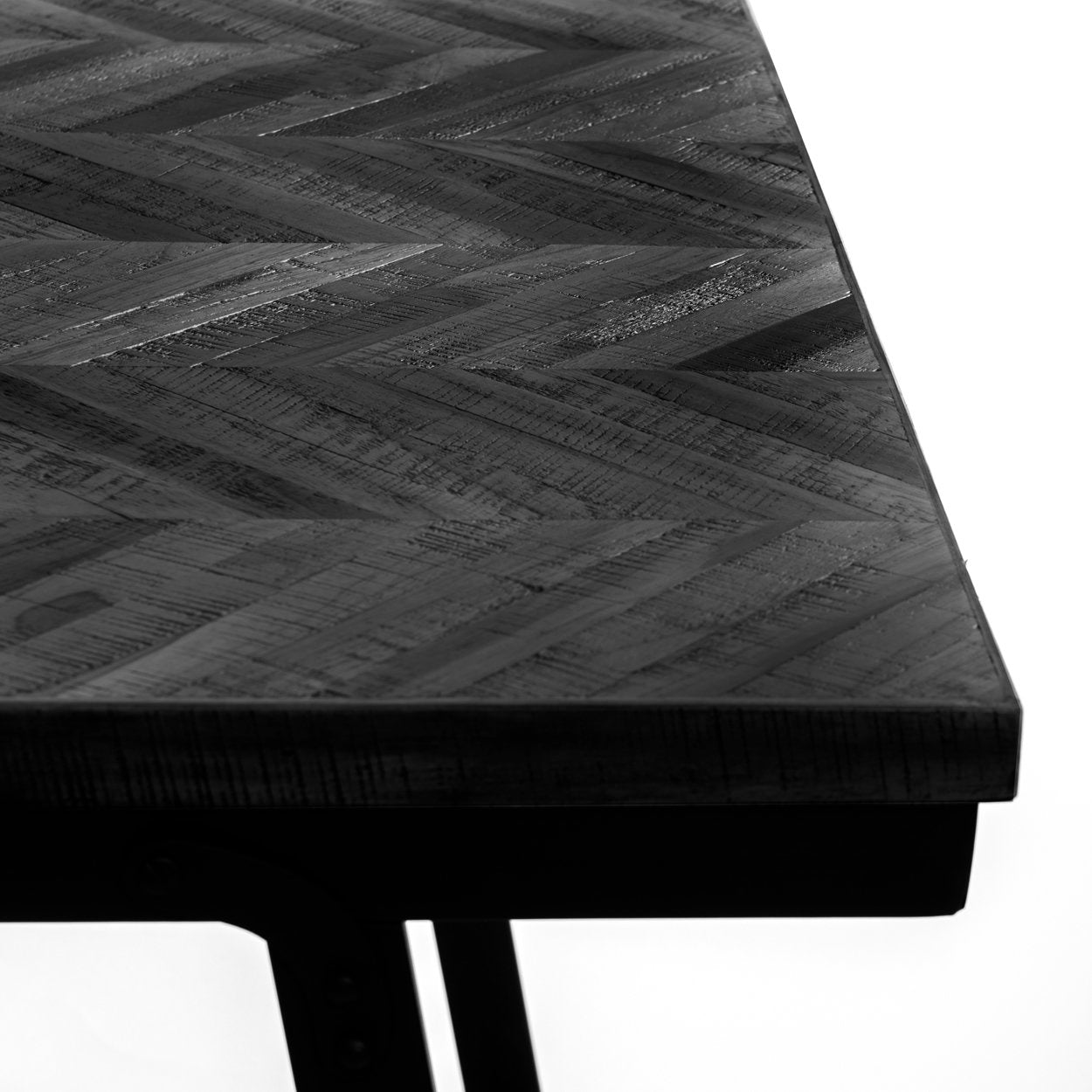 Der Herringbone Stehtisch - Schwarz - 140cm