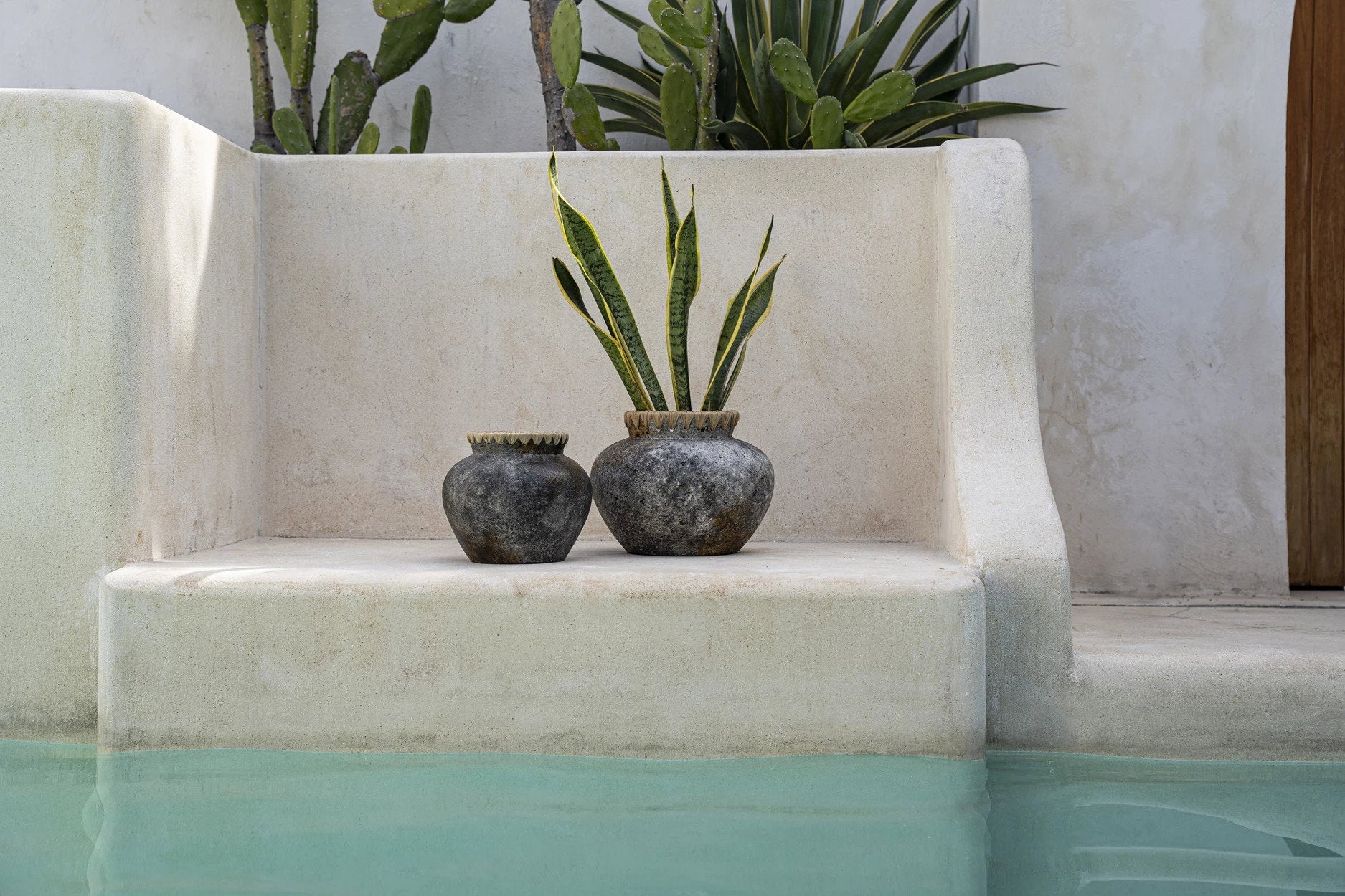 Die Styly Vase - Antik Grau - S