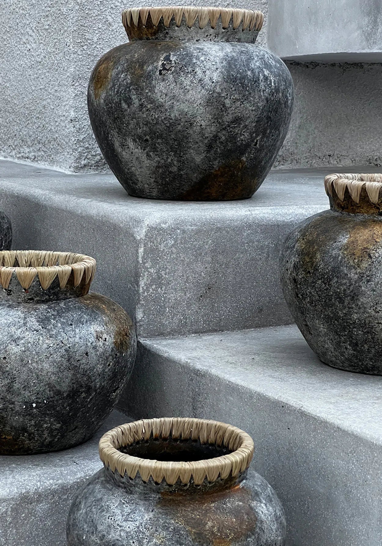 Die Styly Vase - Antik Grau - S