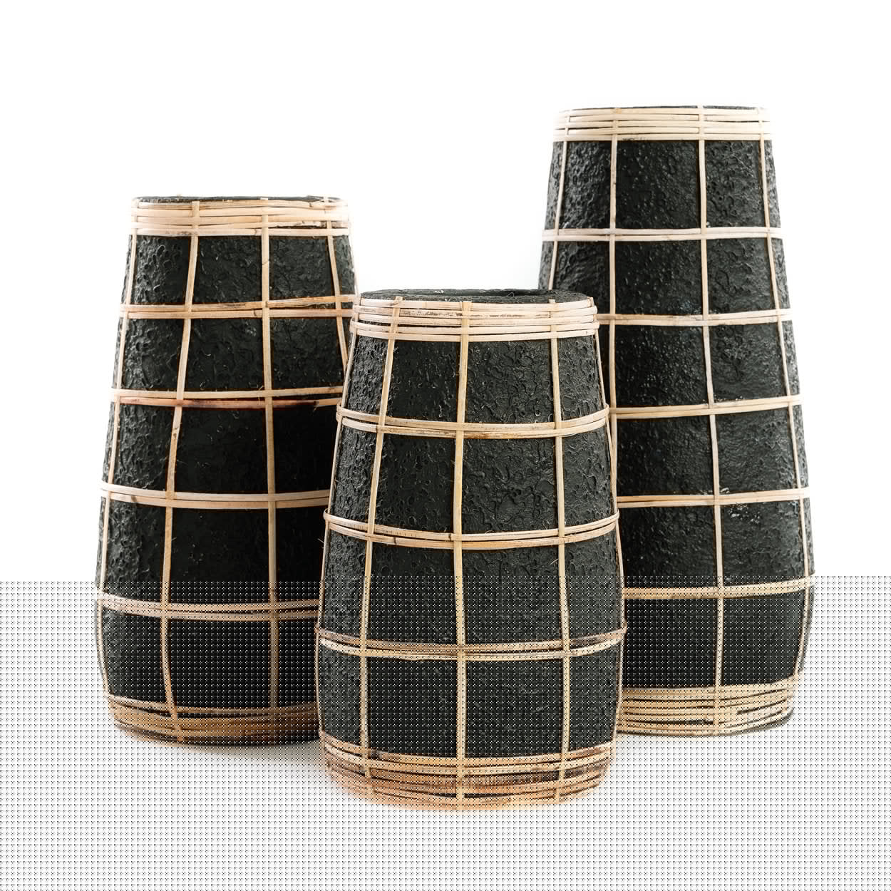 Die Cutie Vase - Schwarz Natürlich - M