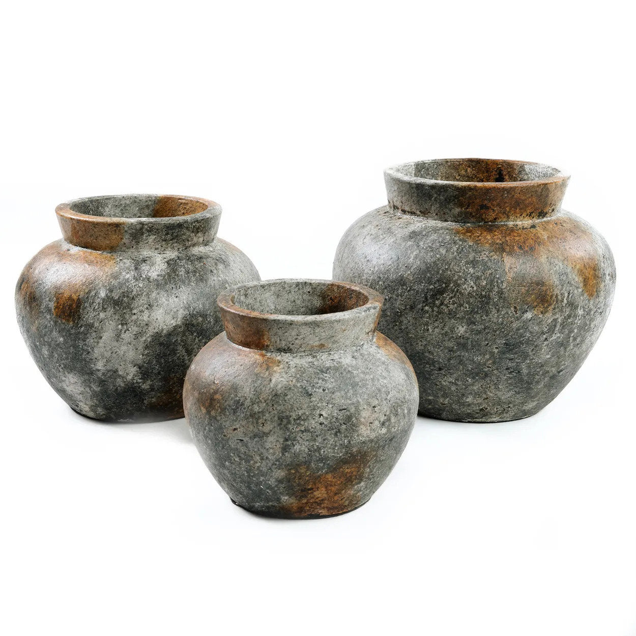 Die Funky Vase - Antik Grau - M