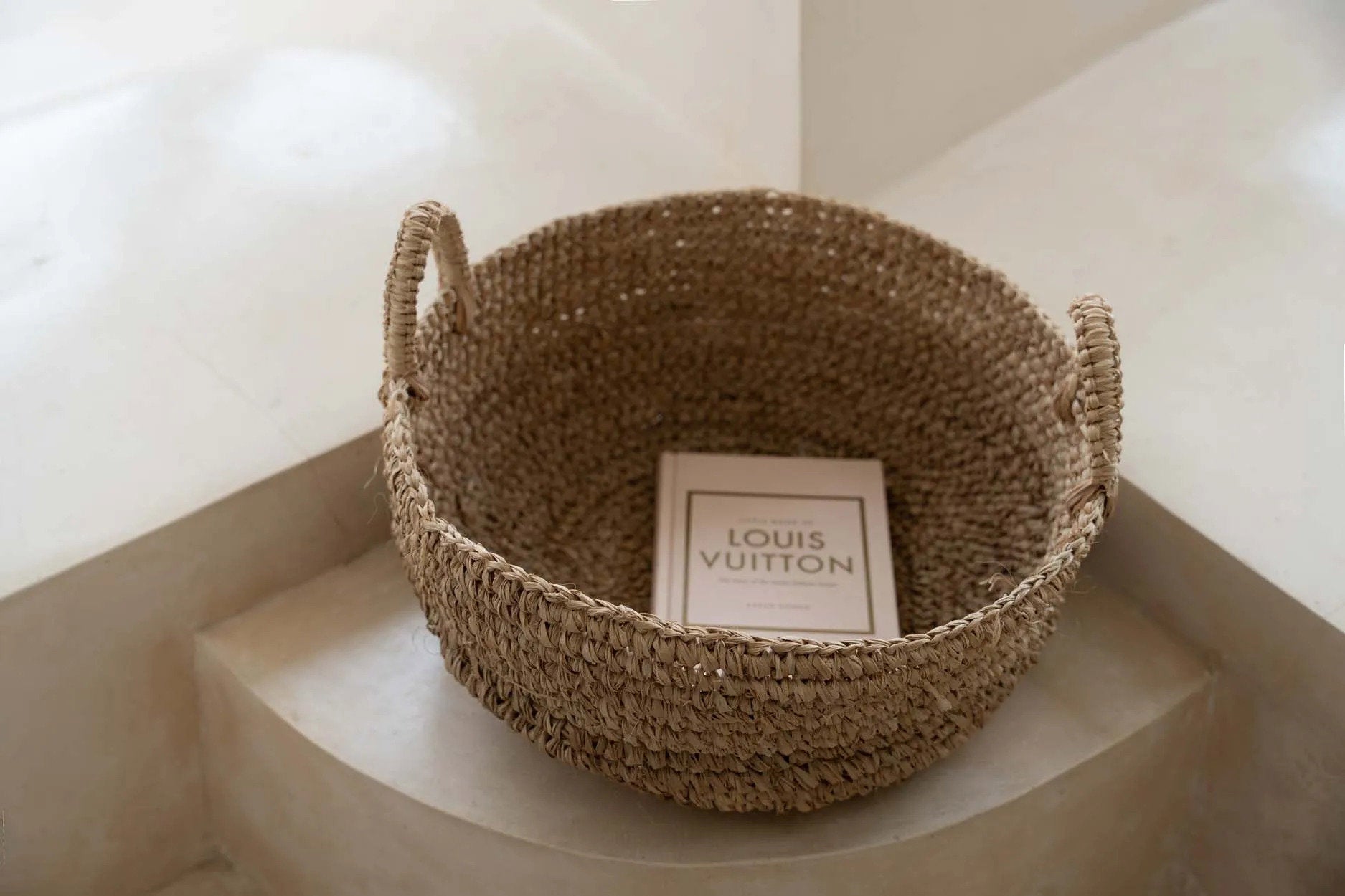 Der Raffia-Korb - Natur - L