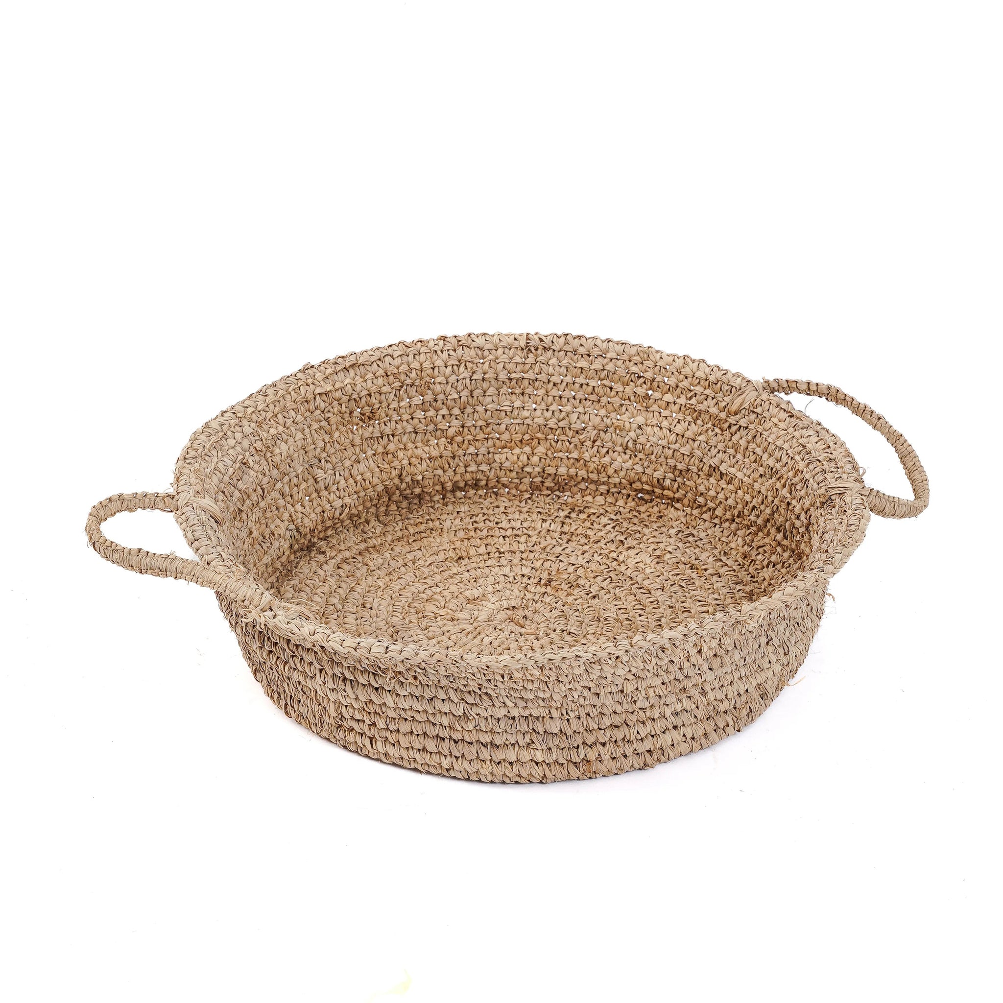 Der Raffia-Korb - Natur - L