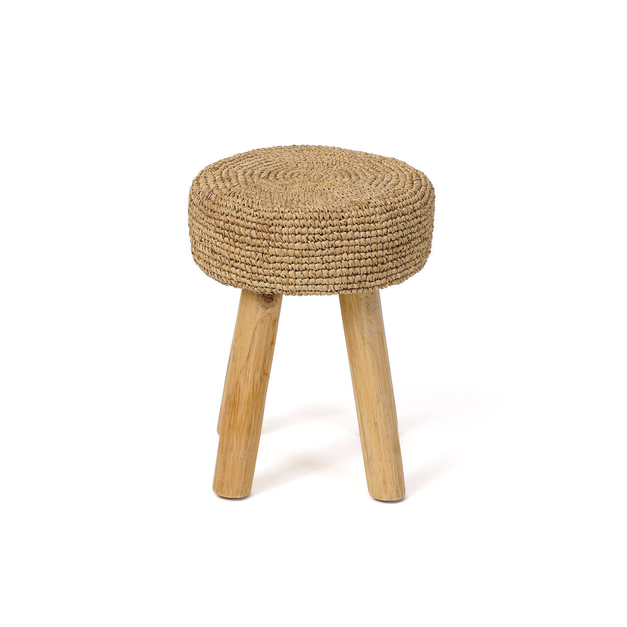 Der Raffia-Hocker - natürlich