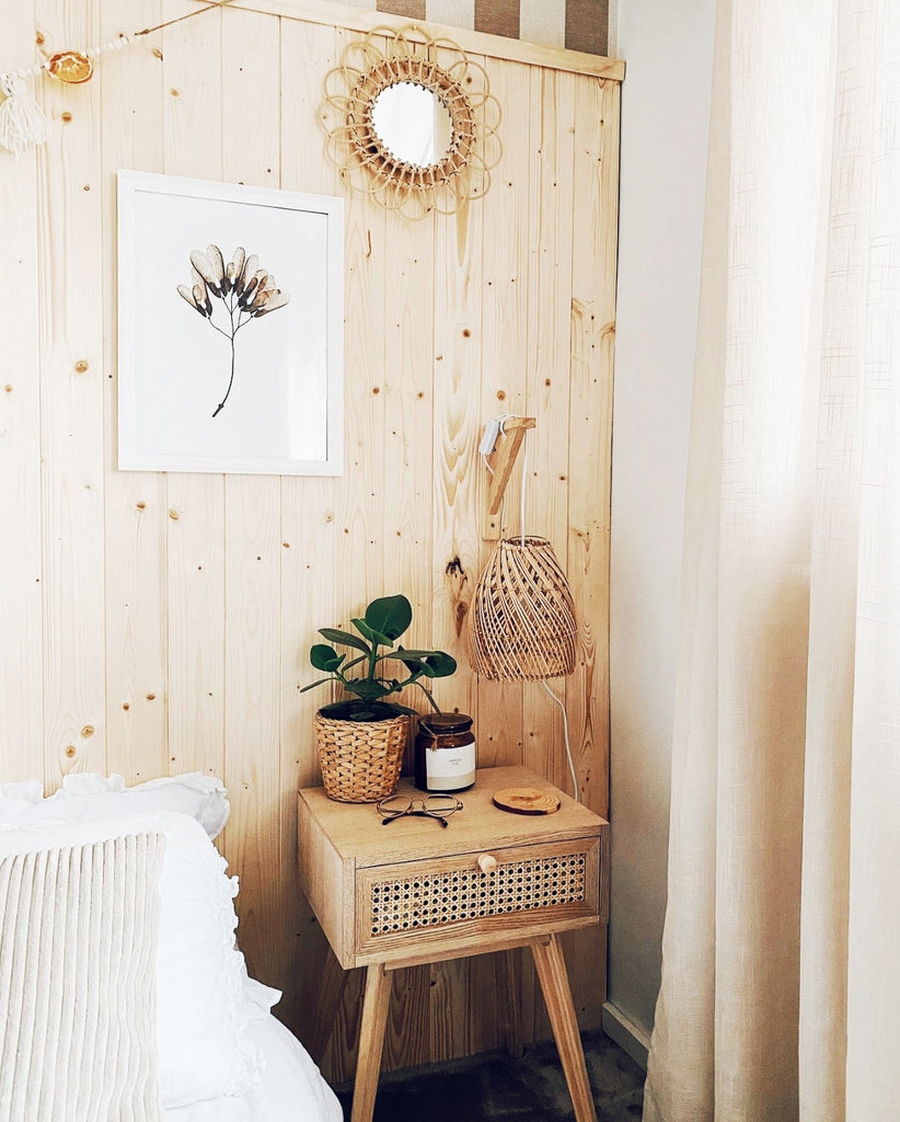 Ayana Rattan Lampenschirm Natural Cross - S