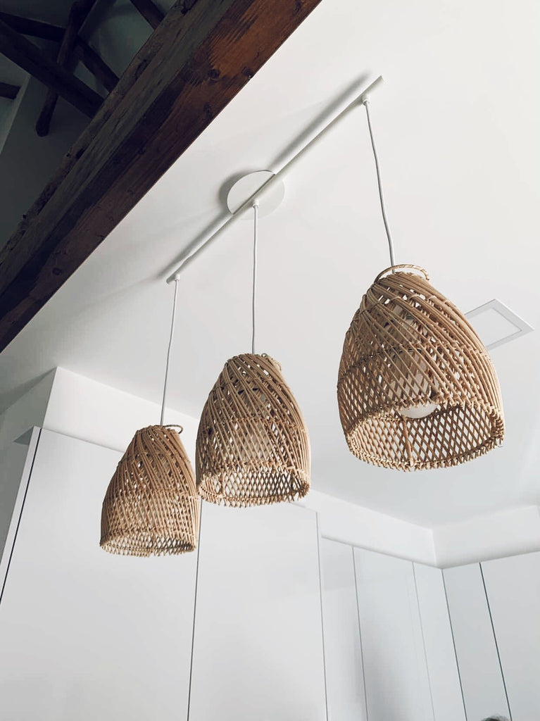 Ayana Rattan Lampenschirm Natural Cross - S
