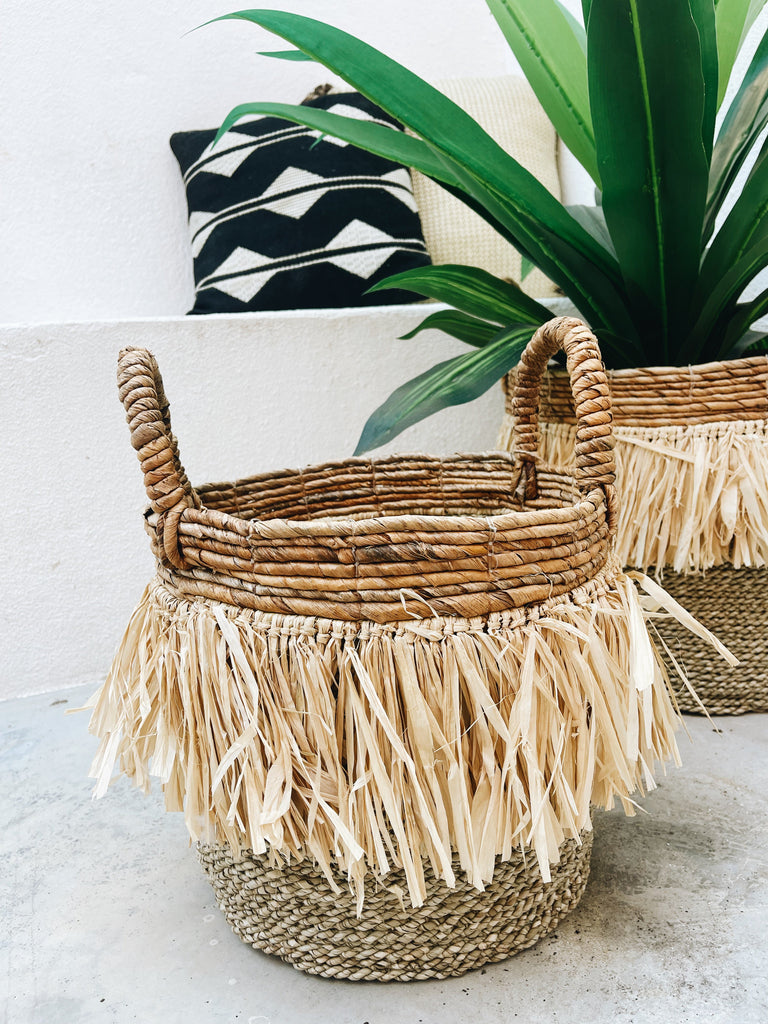 Berawa Korb Natur Raffia - S
