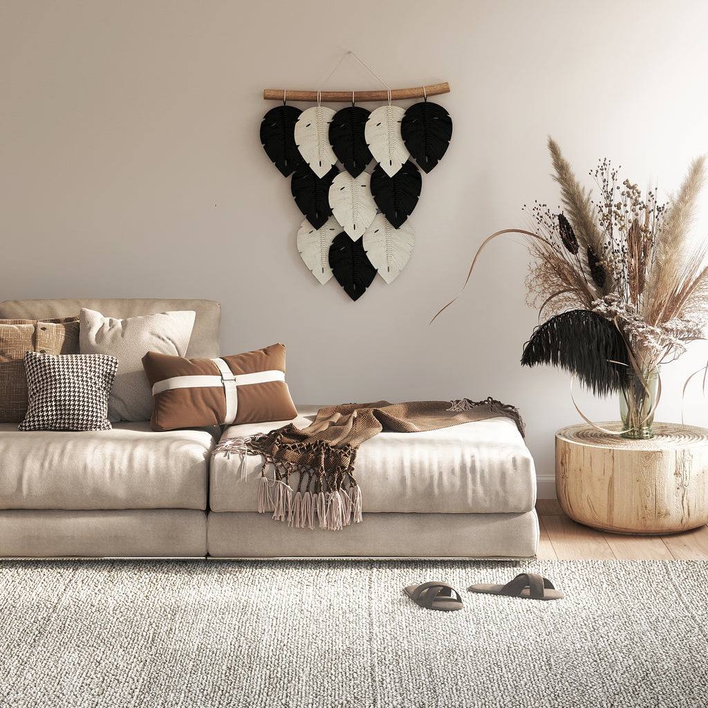 Boho Chic Modern Driftwood Wanddekoration