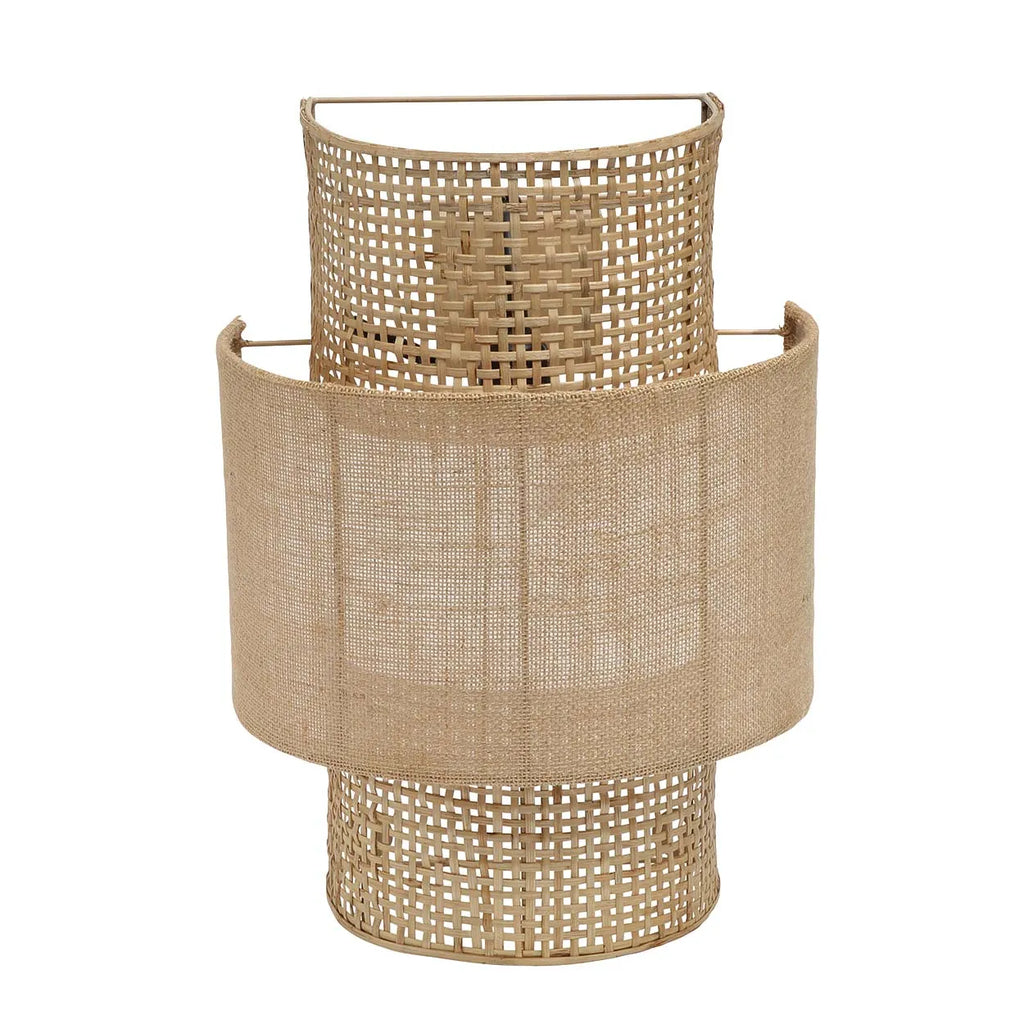 Die Bolly Jute Wandlampe - Natur - M