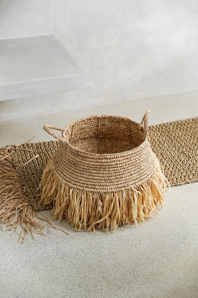 Der Raffia Deluxe Korb - Natur - M