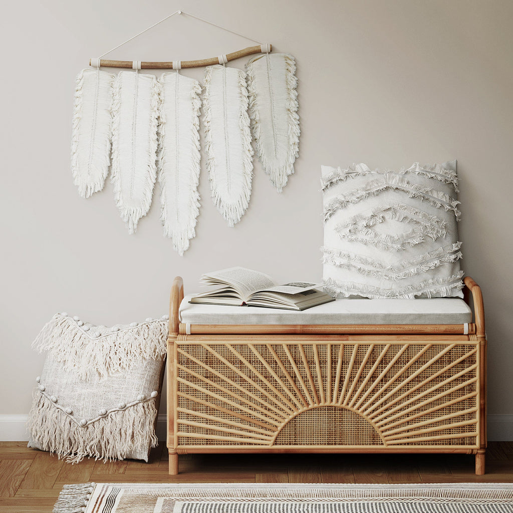 Lucy Natürliche Rattan-Truhe/Bank