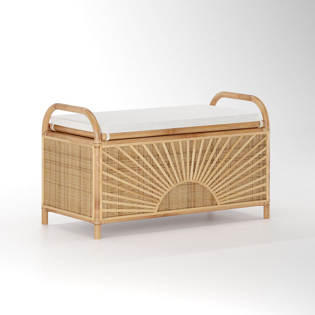 Lucy Natürliche Rattan-Truhe/Bank