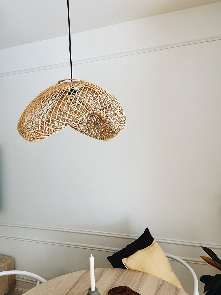 Tutuala Wave Rattan Lampenschirm - S