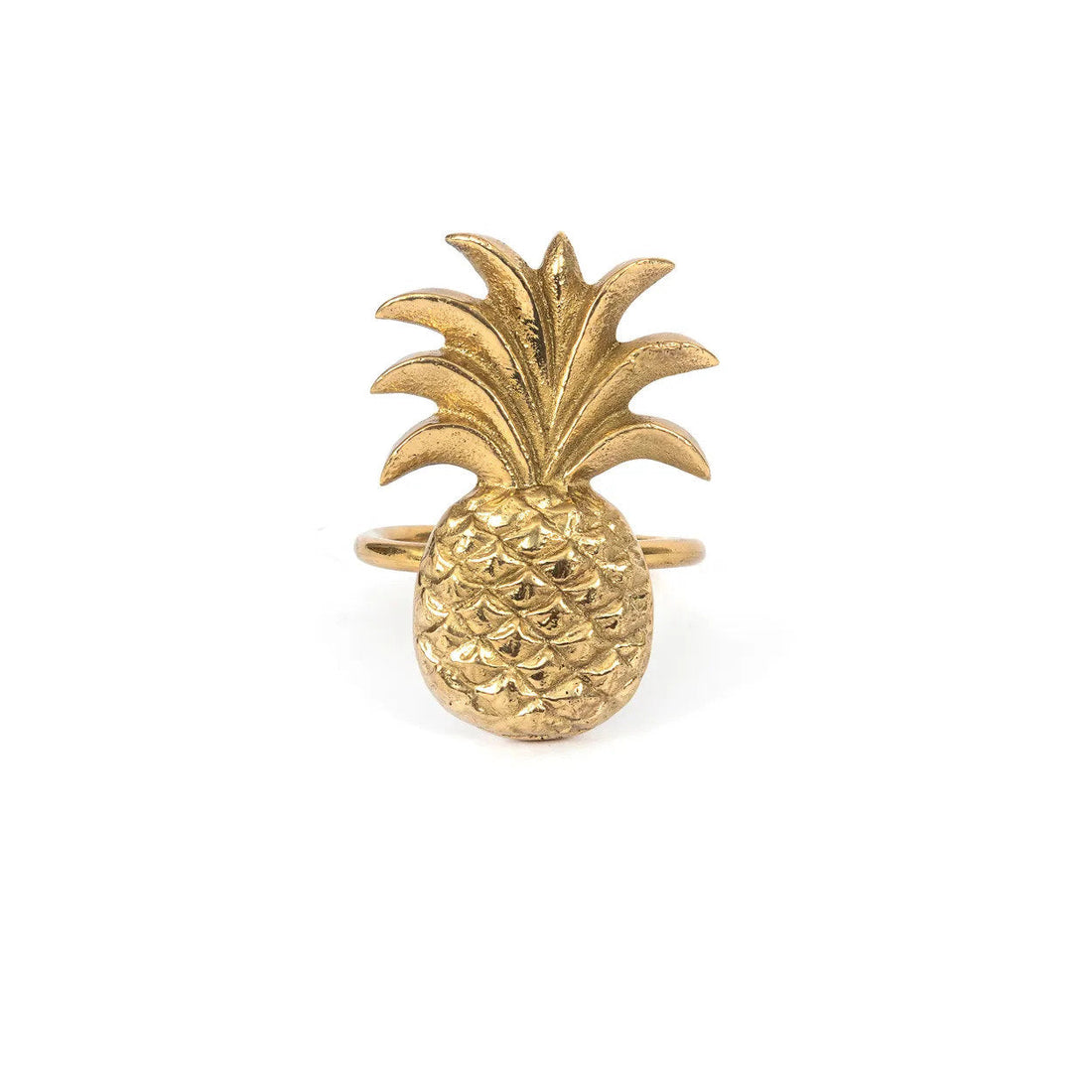 Der Ananas Serviettenring - Gold