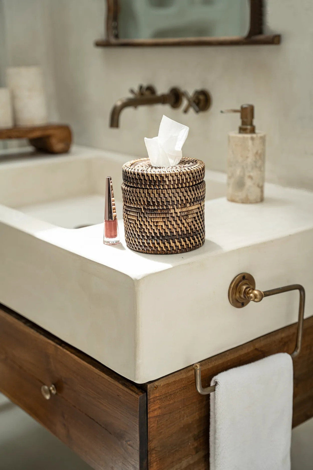 Der Koloniale Tissue-Halter - Naturbraun