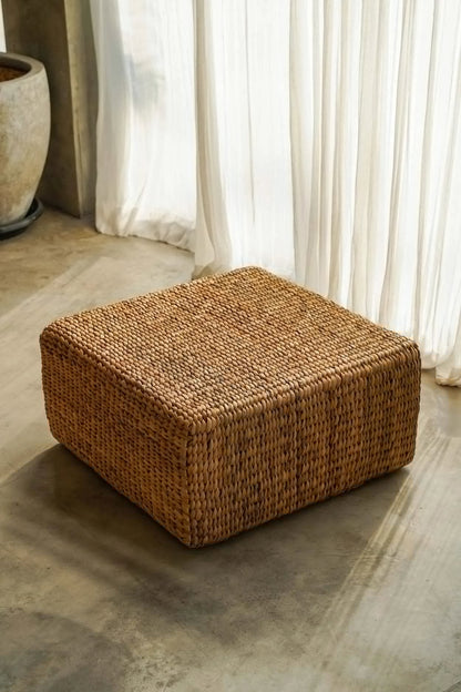 Der Hyazinth Pouf Quadratisch - Natur - M