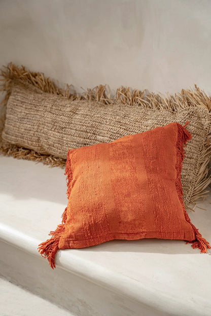 Raffia Kissen - Natur - 35x100