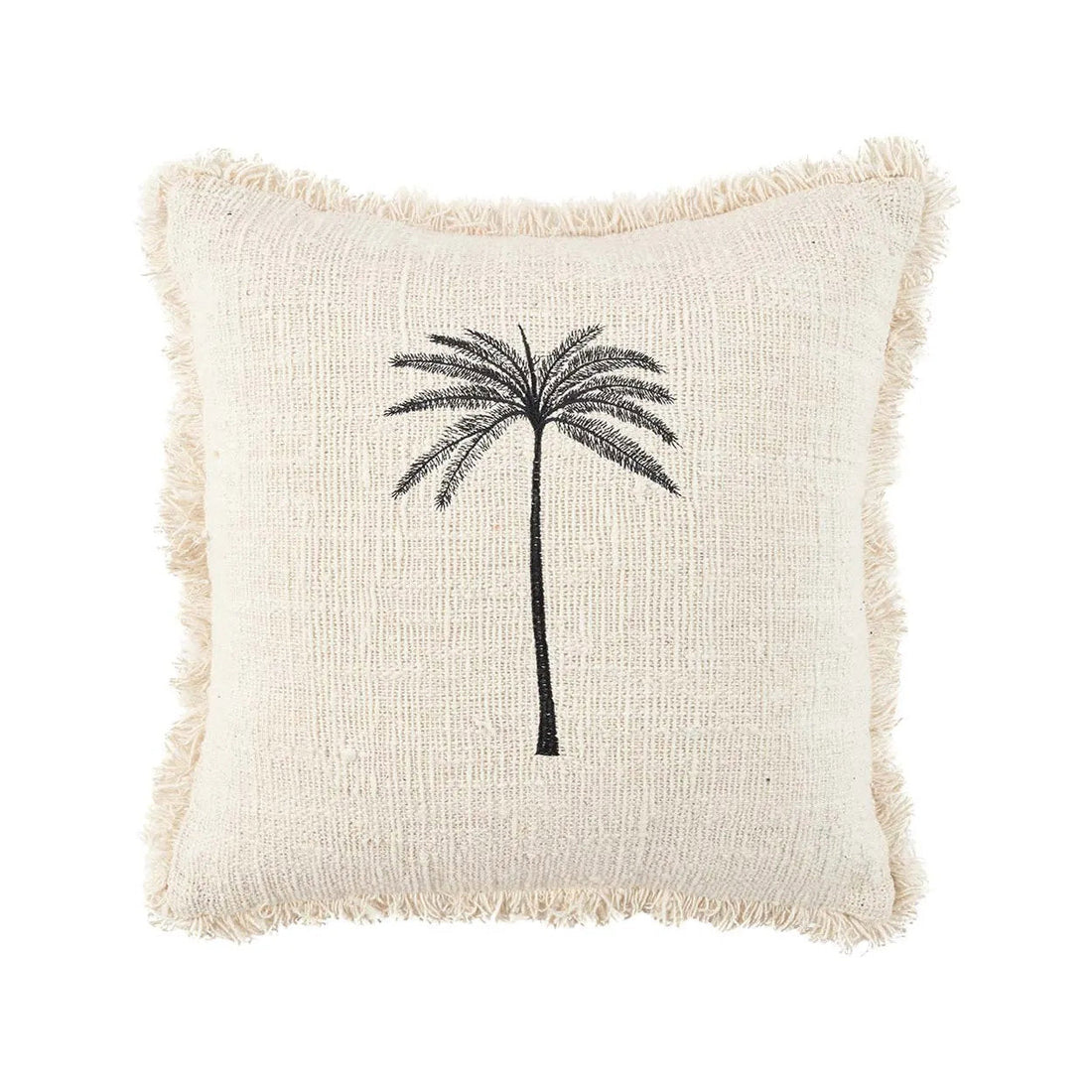 Die Gili Palm Kissenhülle - Natur Schwarz