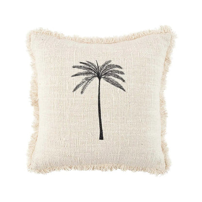 Die Gili Palm Kissenhülle - Natur Schwarz