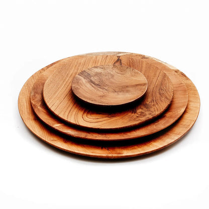 Der Teak Wurzel Rundteller - L
