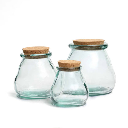 Der Bauchglas-Topf - Blau - L