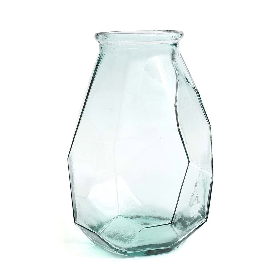 Die lange Origami-Vase - Blau
