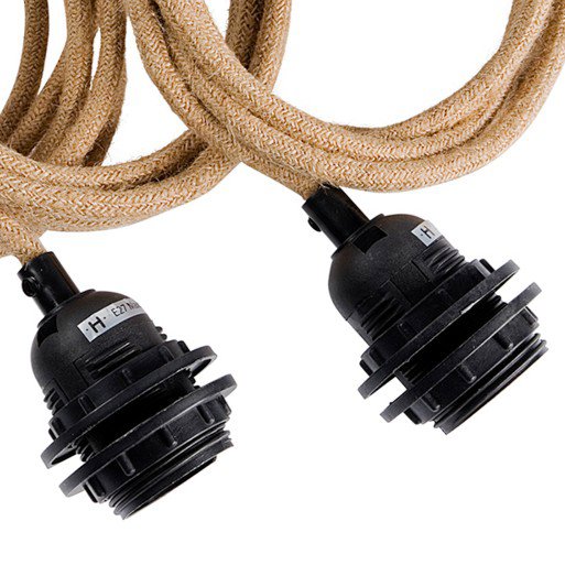 Lampenhalter für die Terrasse - natur - 3 Halter