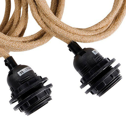 Lampenhalter für die Terrasse - natur - 3 Halter