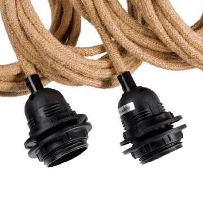 Lampenhalter für die Terrasse - natur - 5 Halter