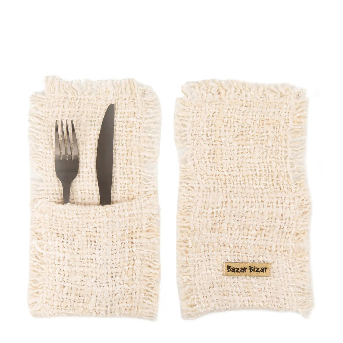 Die Oh My Gee Bestecktasche - Creme - 4er-Set