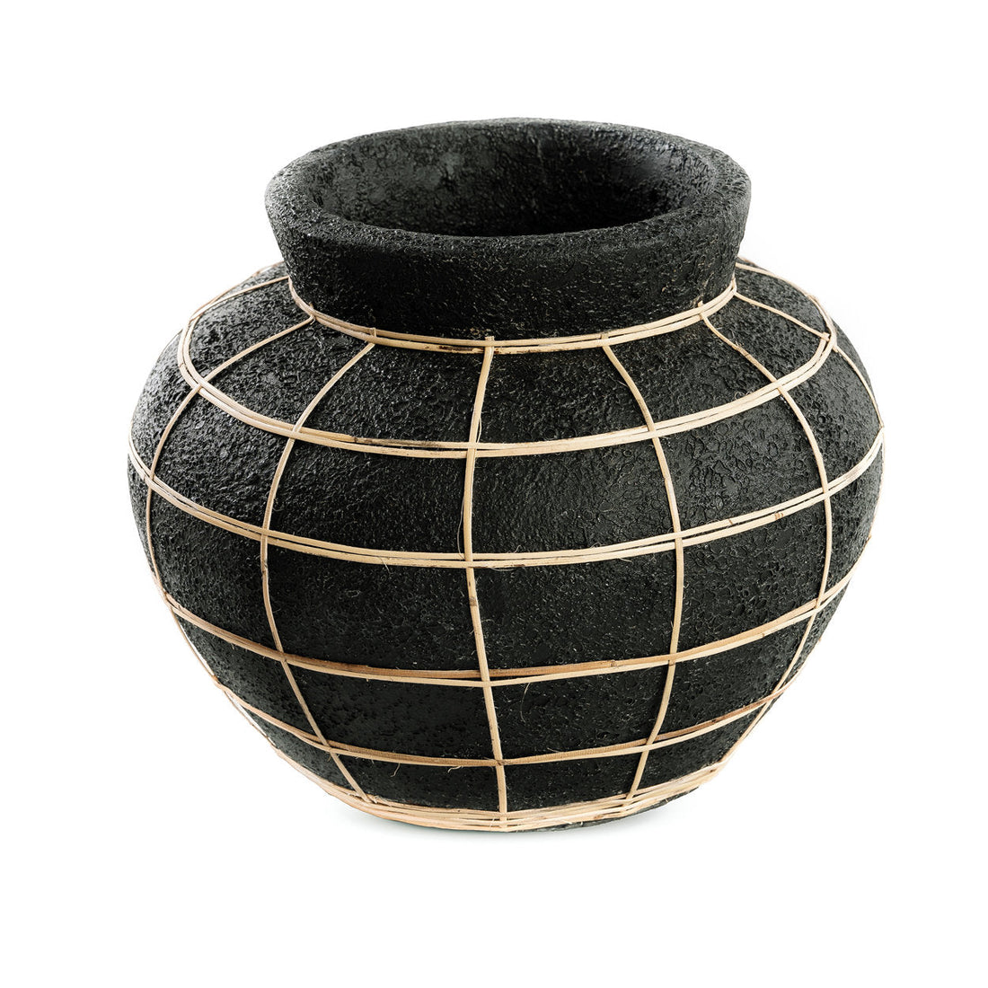 Die Bauchige Vase - Schwarz Natürlich - M