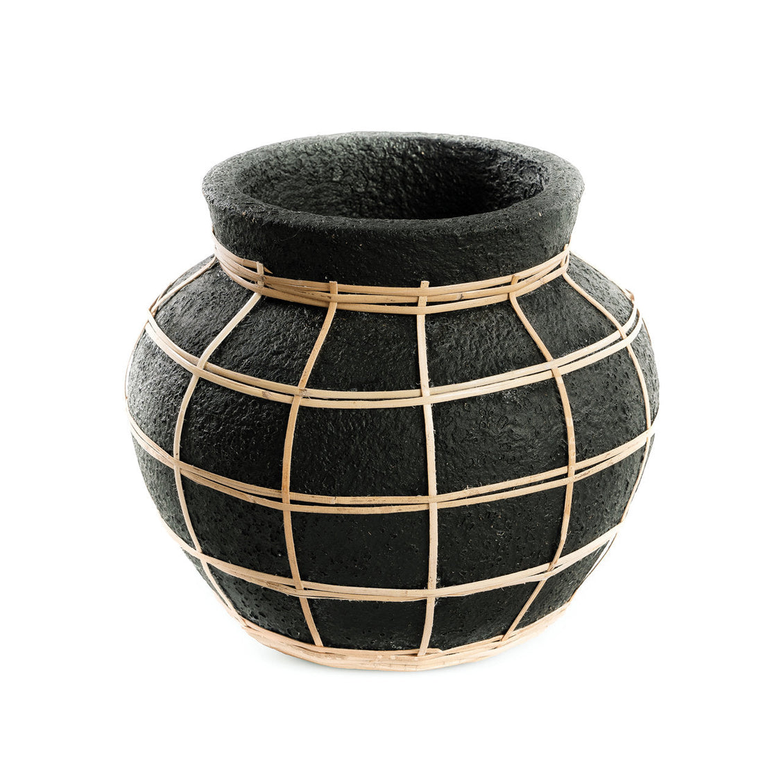 Die Bauchige Vase - Schwarz Natürlich - S