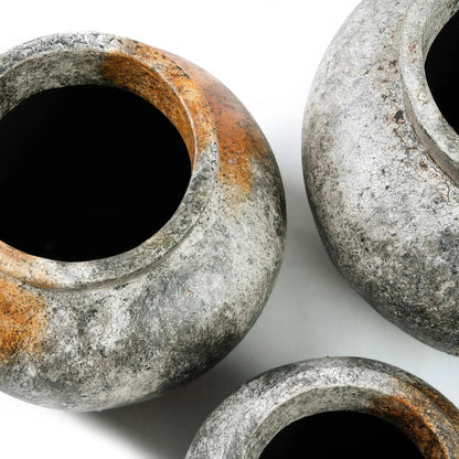 Die Funky Vase - Antik Grau - M