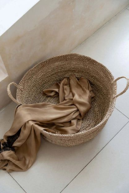 Der Raffia-Korb - Natur - L