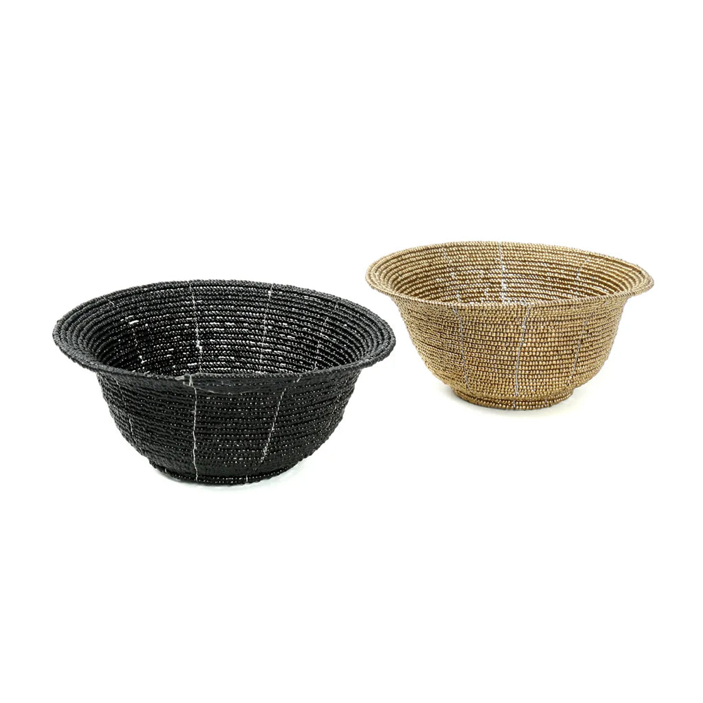 The Beaded Bowl Niedrig - Schwarz - S