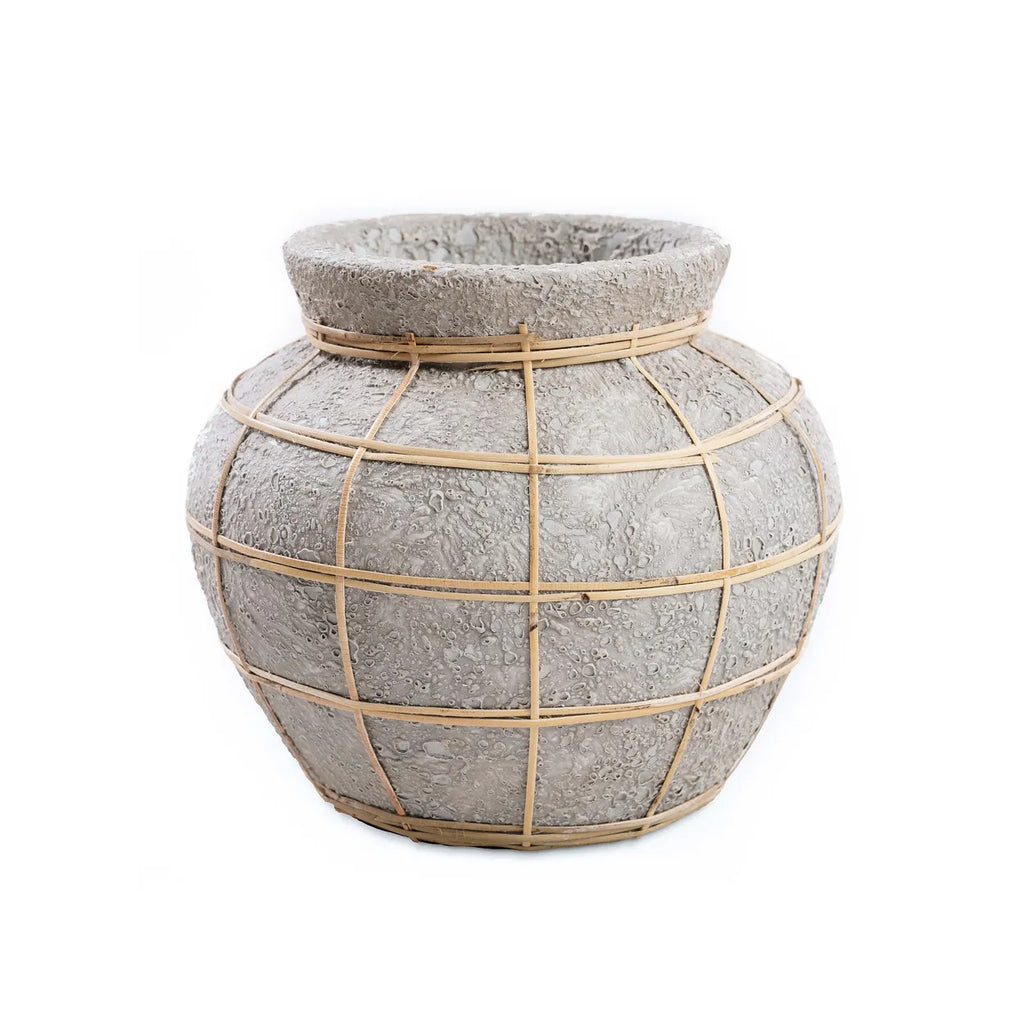 Die Belly Vase - Beton Natur - M