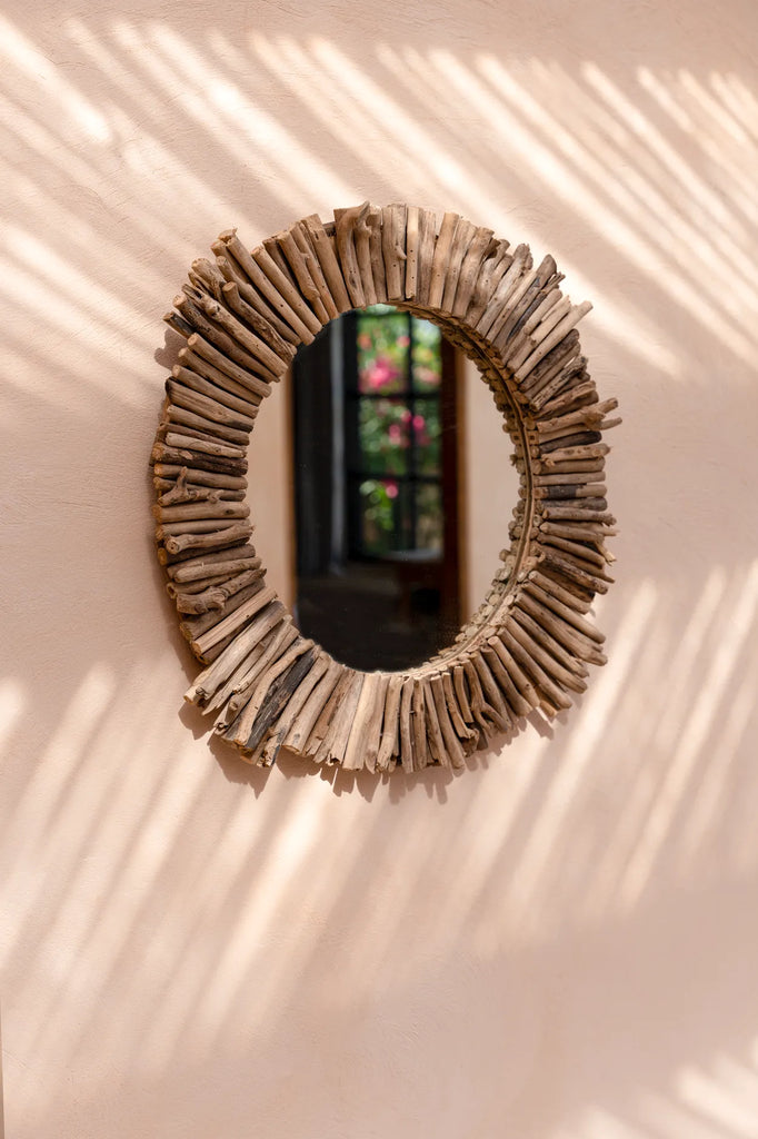 Der Driftwood Halo Mirror - Natur - M