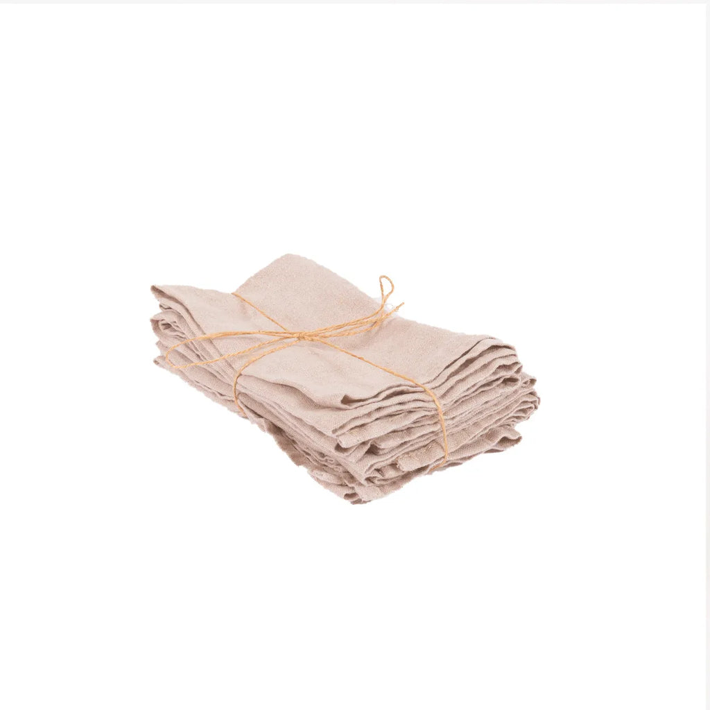 Die Leinen-Serviette - Beige - 4er-Set