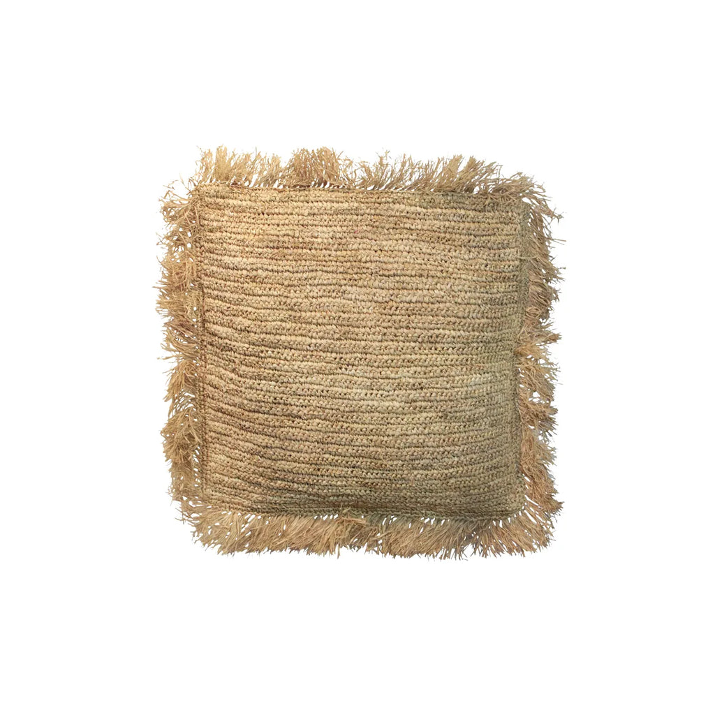 Der Raffia-Kissenbezug - Quadratisch - Natur - 40x40